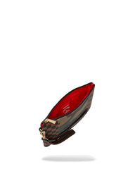 EXTERIOR GOLD ZIP POCKET SHARKS IN PARIS CROSSOVER CLUTCH