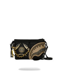 A.I. AFRICAN INTELLIGENCE SHARKS OF THE GOLD OCEAN CROSSOVER CLUTCH - SANDFLOWER COLLAB