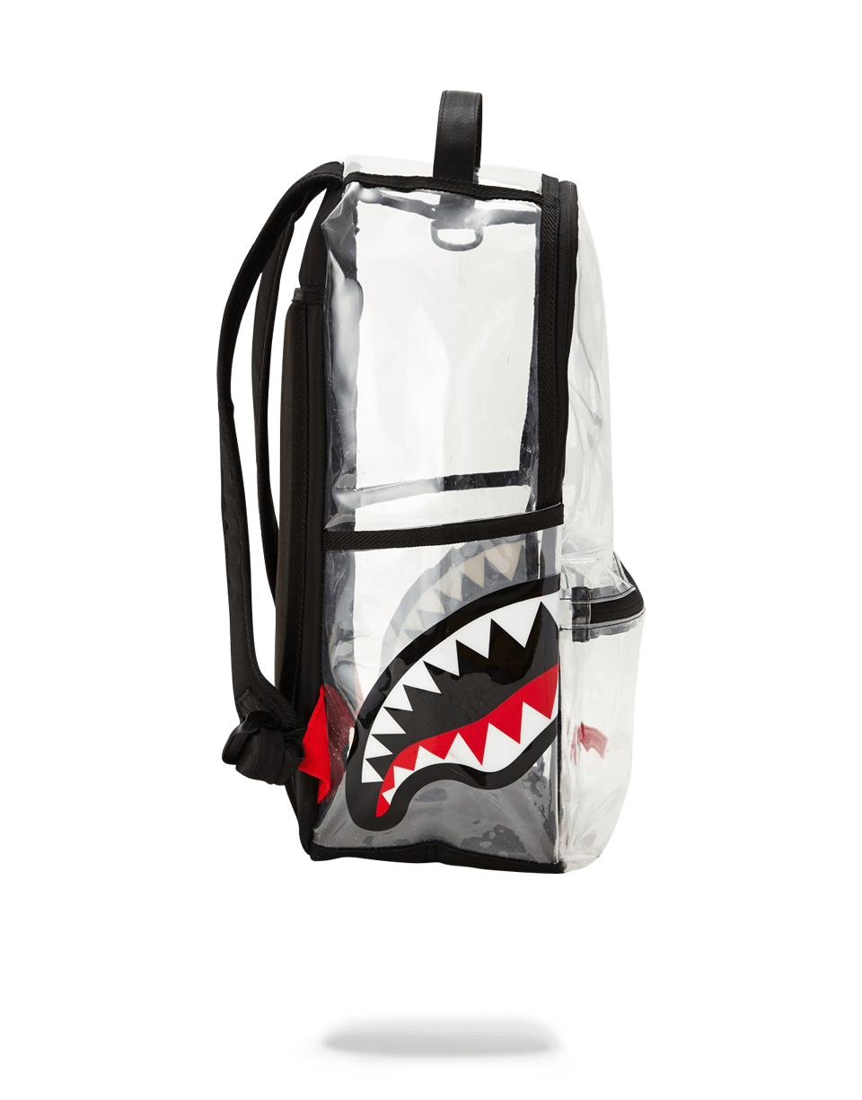 20/20 VISION DOUBLE CARGO SIDE SHARK CLEAR BACKPACK