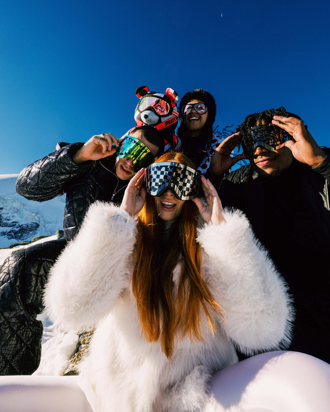 THE STREET MOUNTAIN SKI GOGGLES (INTERCHANGEABLE 3 LENSES)