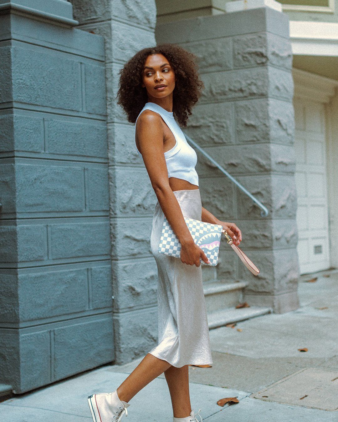 ROSE ALL DAY LA PALAIS CROSSOVER CLUTCH