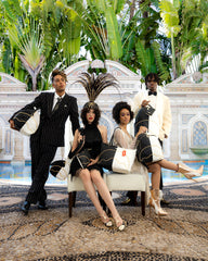 LEVELED UP SPLIT QUILT SHARK CROSSOVER CLUTCH