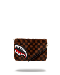 FURRR SHARKS IN PARIS CROSSOVER CLUTCH