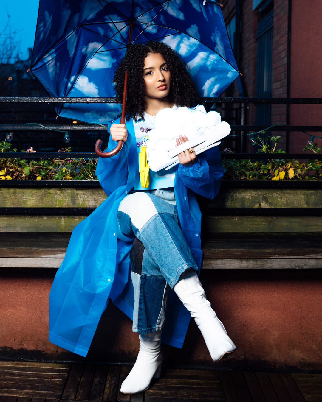 CLOUDY WITH A CHANCE OF SHARK CROSSOVER CLUTCH