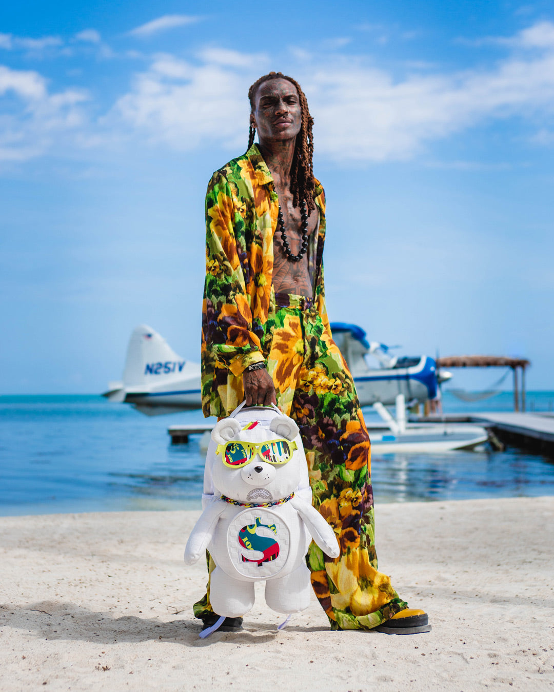 SHOW UP SHOW OUT MONEYBEAR TEDDYBEAR BACKPACK