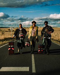 SHARKS IN PARIS BLUR EFFECT CROSSOVER CLUTCH