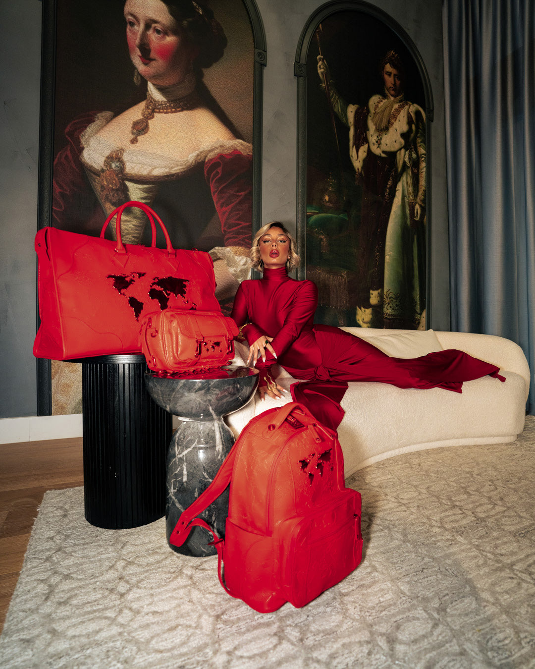 JAMES FIRST CLASS RUBY RED CROSSBODY